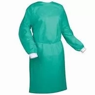 PP / SMS / PP + PE Non Woven Isolation Gown Protective Coverall Without Hood